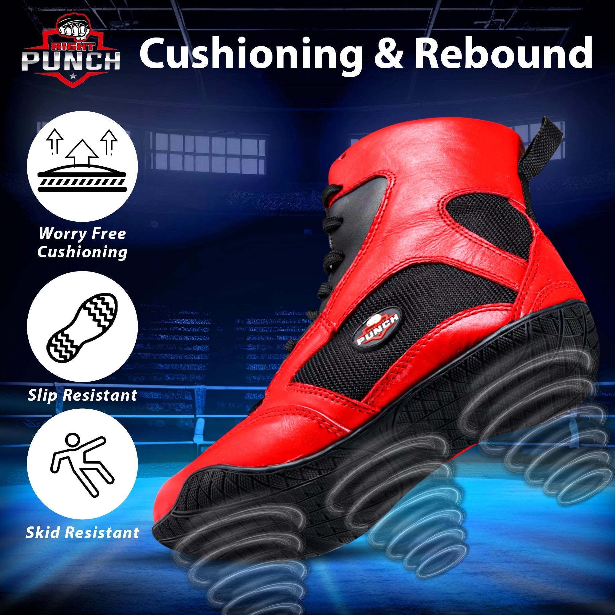 RightPunch Kickboxing Shoes Breathable Impact Safety Foot Protector