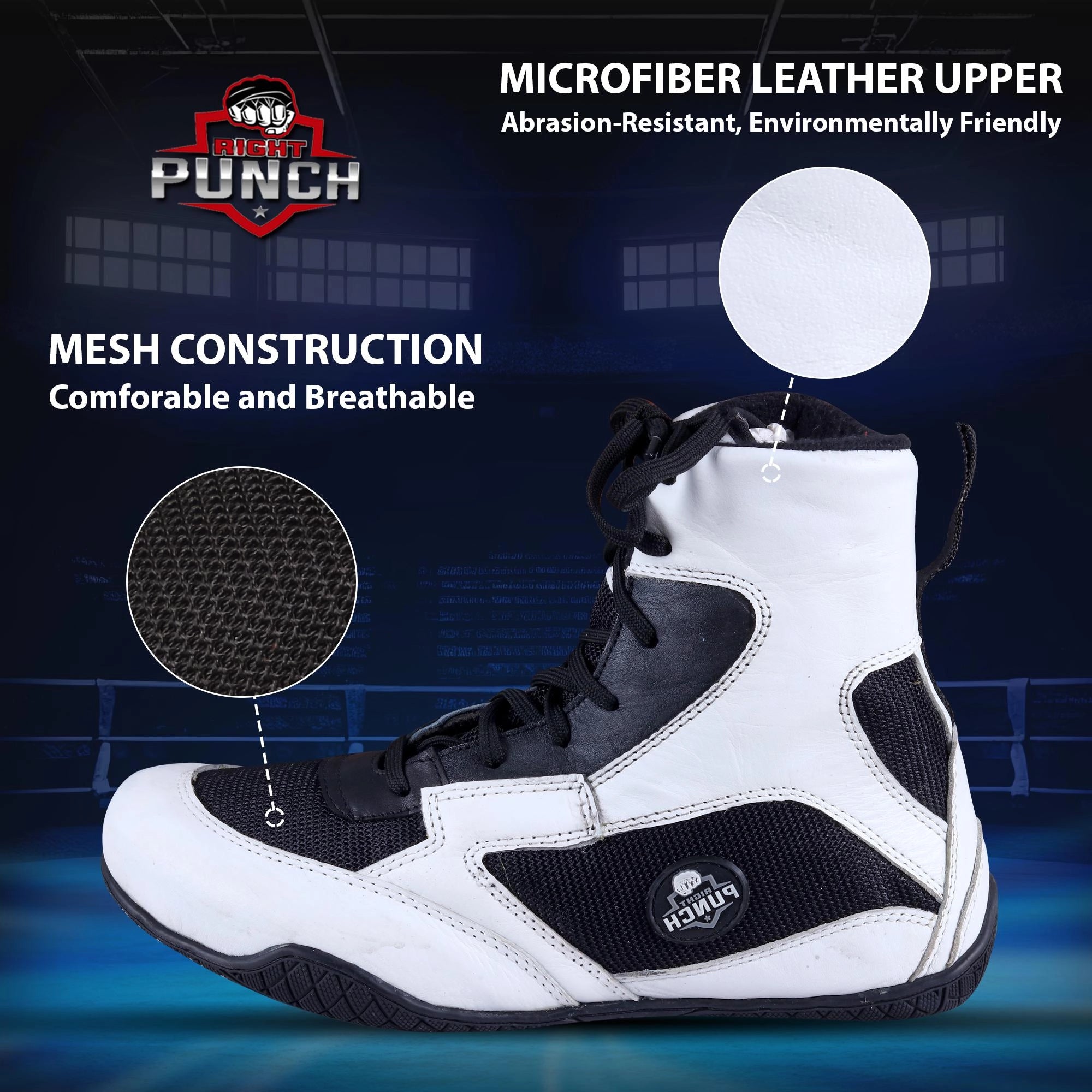 RightPunch Kickboxing Shoes Breathable Impact Safety Foot Protector