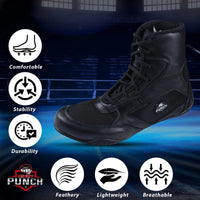 RightPunch Kickboxing Shoes Breathable Impact Safety Foot Protector