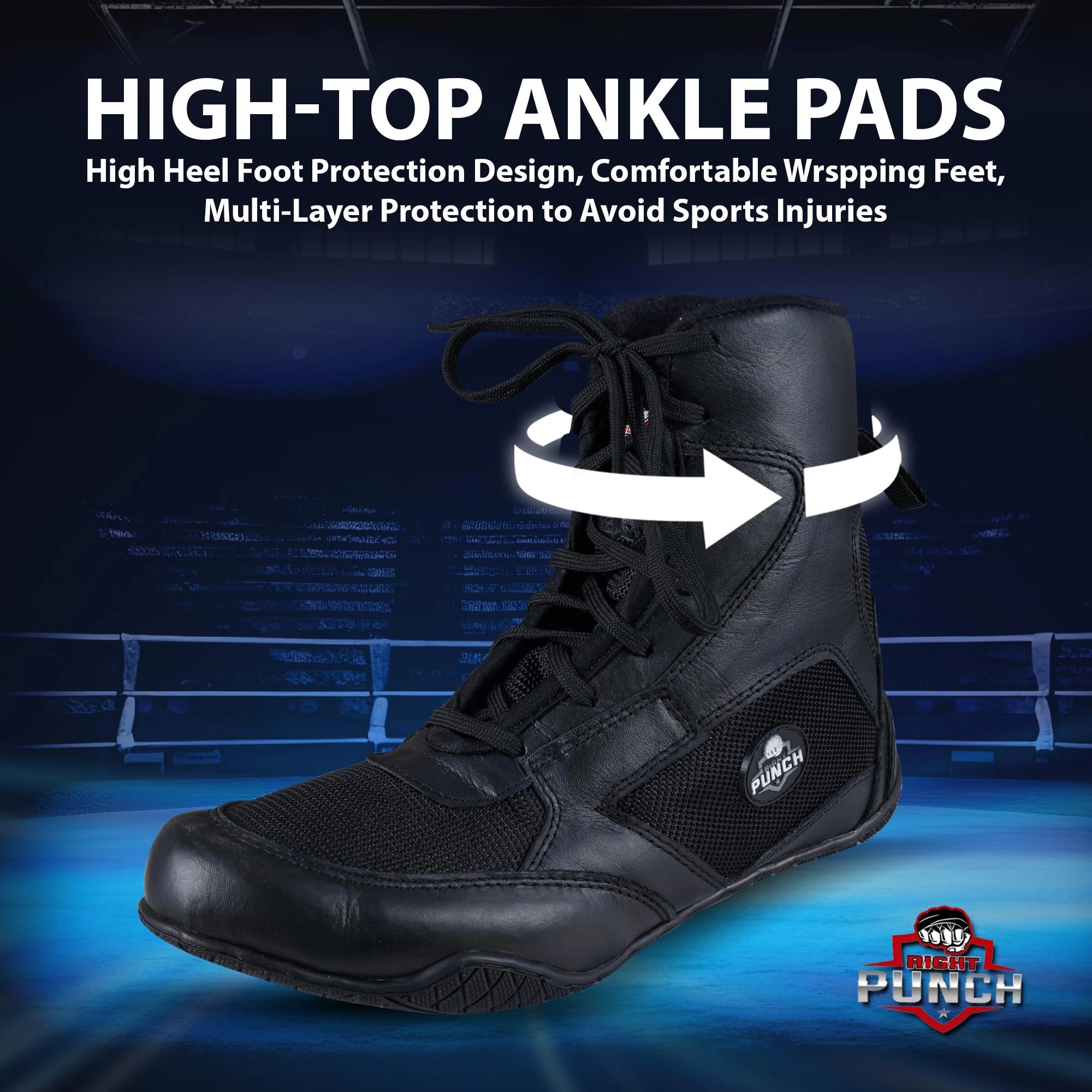 RightPunch Kickboxing Shoes Breathable Impact Safety Foot Protector