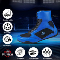 RightPunch Kickboxing Shoes Breathable Impact Safety Foot Protector