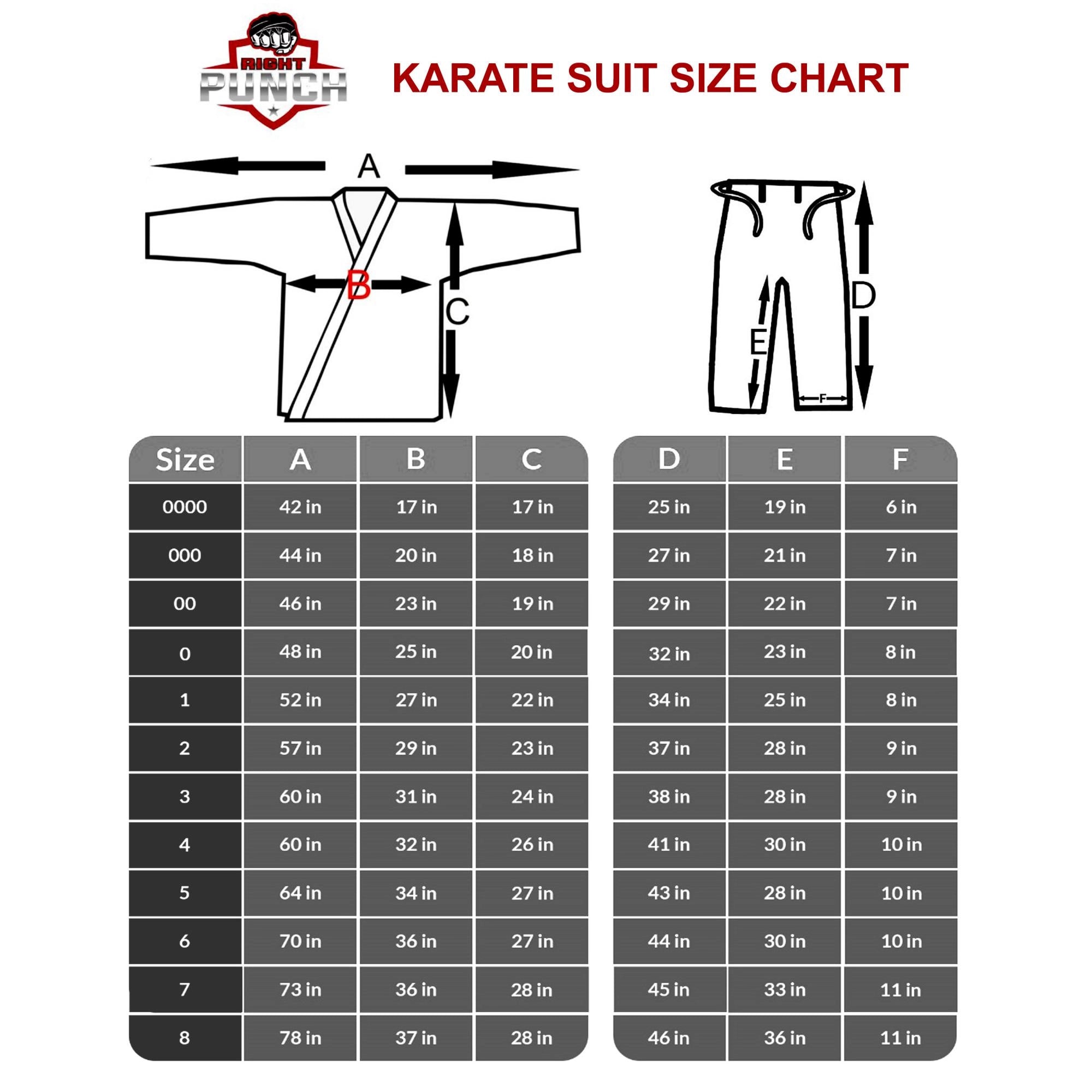 RightPunch Karate Suit White For Beginner & Professionals 5oz