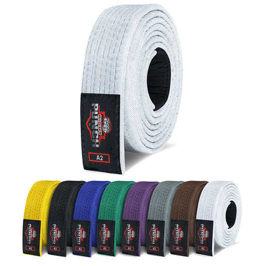 BJJ Belts for Adults - Brazilian Jiu Jitsu Belts for Adults - All Colours - RightPunch Sports