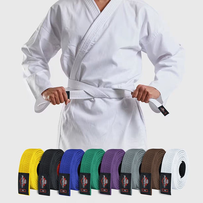 BJJ Belts for Adults - Brazilian Jiu Jitsu Belts for Adults - All Colours - RightPunch Sports