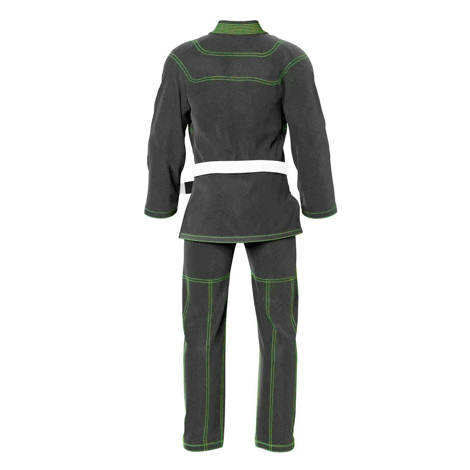 BJJ Gi for Men & Women Brazilian Jiu Jitsu GI Gray Suit with Free Belt 450 GSM - RightPunch Sports