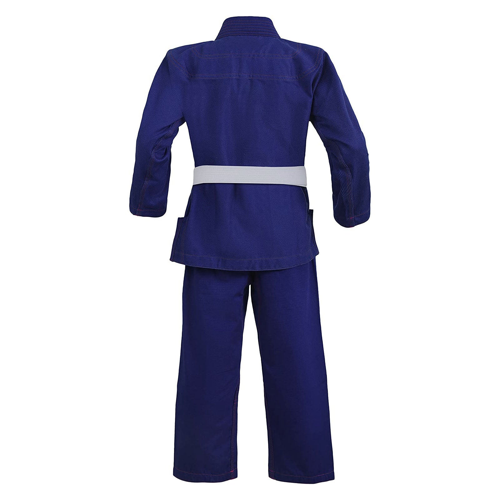 BJJ Gi for Men & Women Brazilian Jiu Jitsu GI Navy Blue Suit with Free Belt 450 GSM - RightPunch Sports