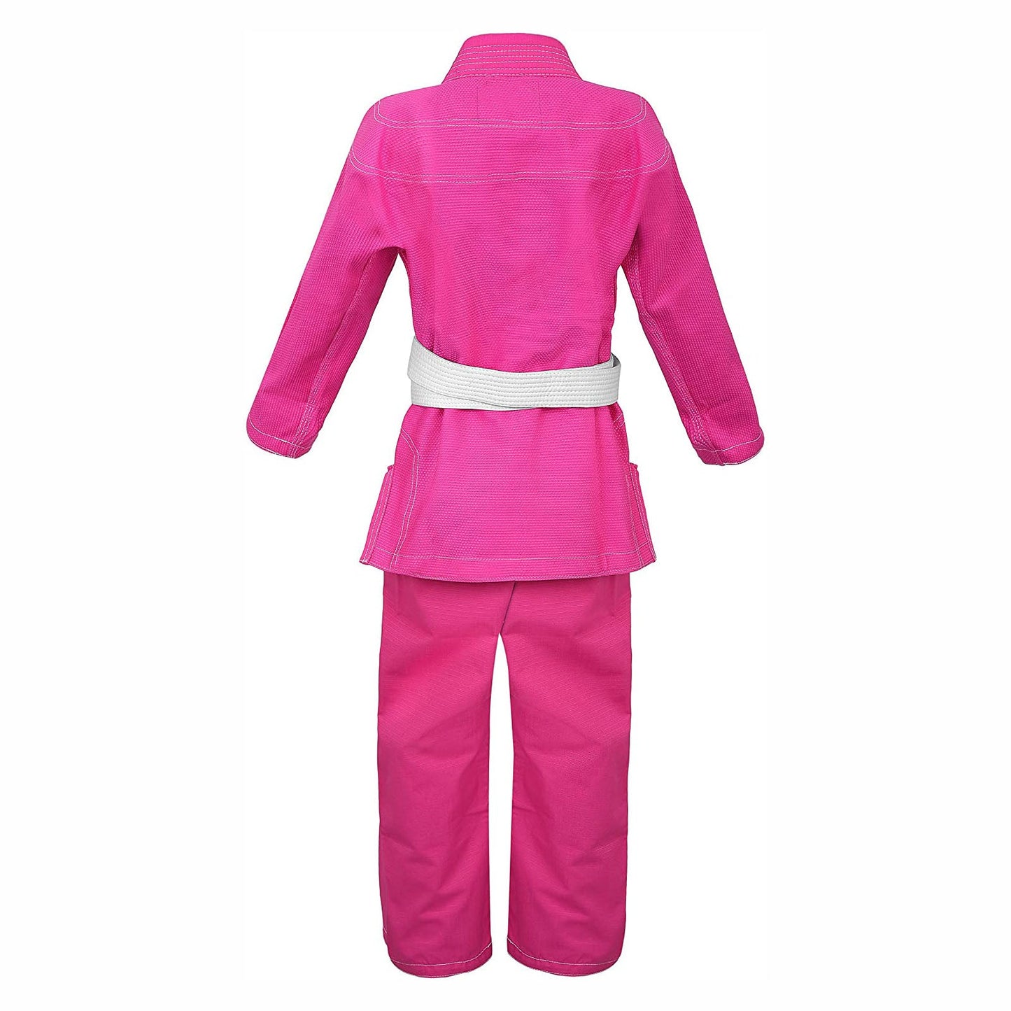 BJJ Gi for Men & Women Brazilian Jiu Jitsu GI Pink Suit with Free Belt 450 GSM - RightPunch Sports