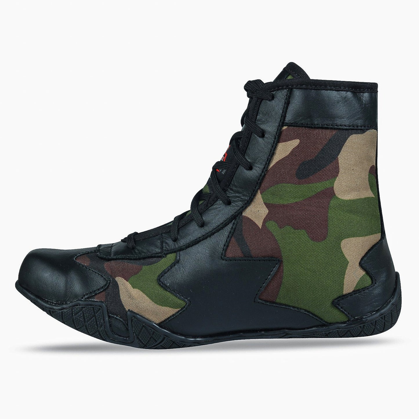 Black Camo Shoes for Boxing and Wrestling - RightPunch Sports