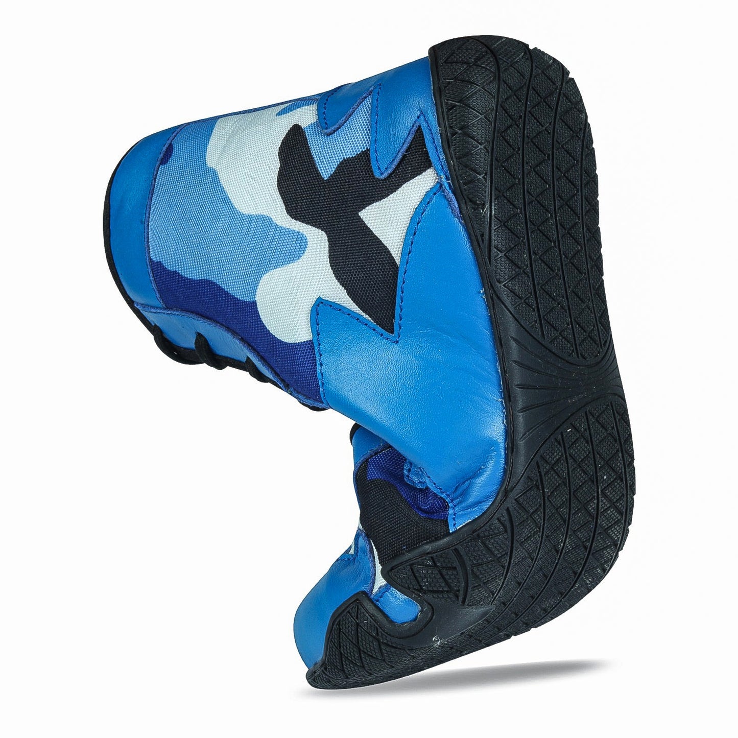 Blue Camo Shoes for Boxing and Wrestling - RightPunch Sports