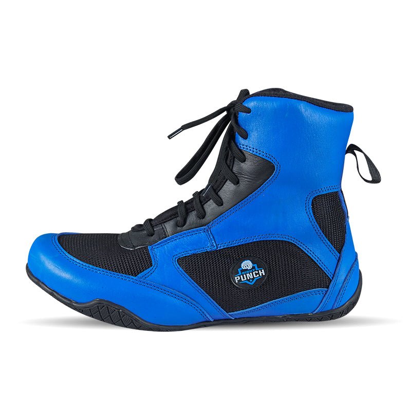 Blue Men's Boxing and Wrestling Boots.