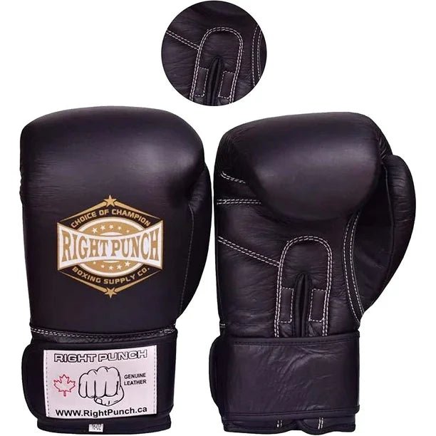 Genuine Leather Boxing Gloves Dark Puce - Unisex Sparring Gloves - RightPunch Sports