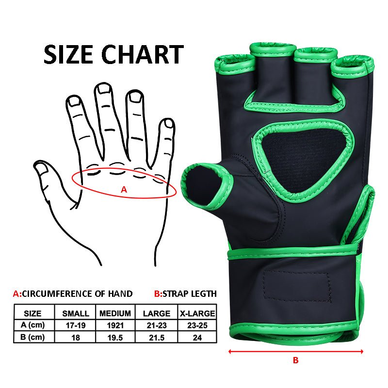 Green MMA Grappling Gloves – Training & Sparring - RightPunch Sports