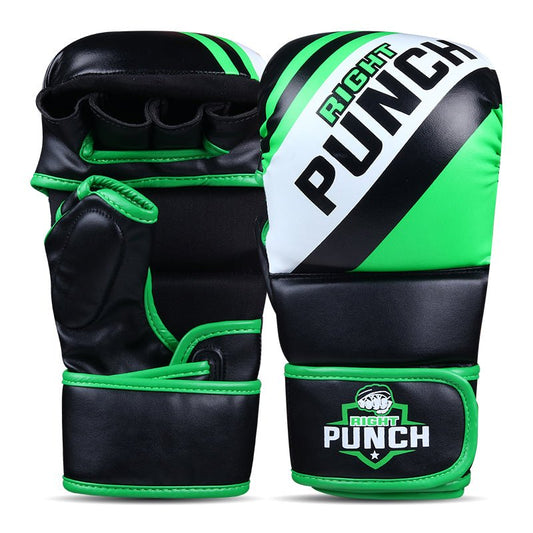 Green MMA Shooter Gloves - RightPunch Sports