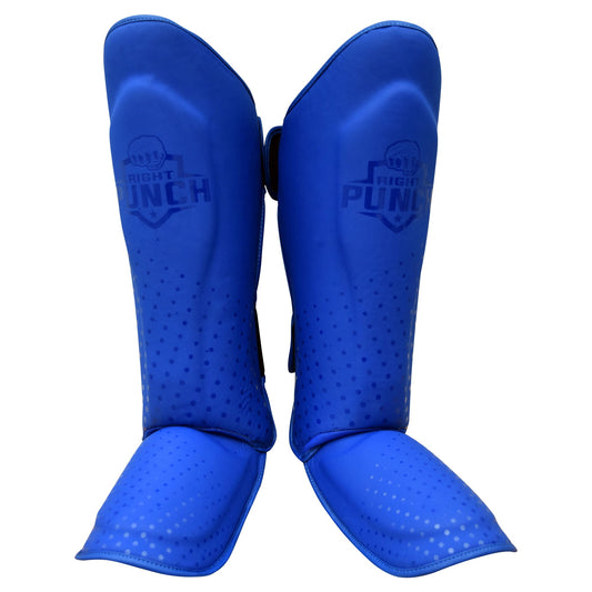 MMA Shin Pads - Blue MMA Shin Guards - RightPunch Sports