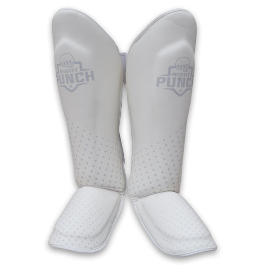 MMA Shin Pads - White MMA Shin Guards - RightPunch Sports