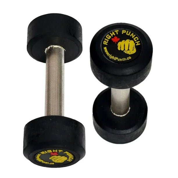 Non - Slip Cast Iron Dumbbells Set for Strenght Training - RightPunch Sports