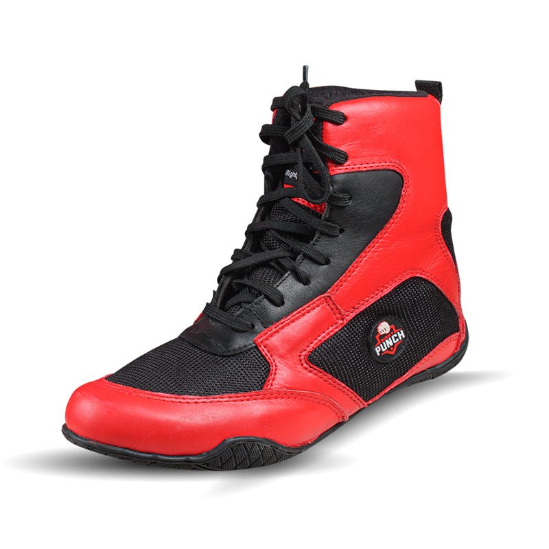 Red Men's Boxing and Wrestling Boots.