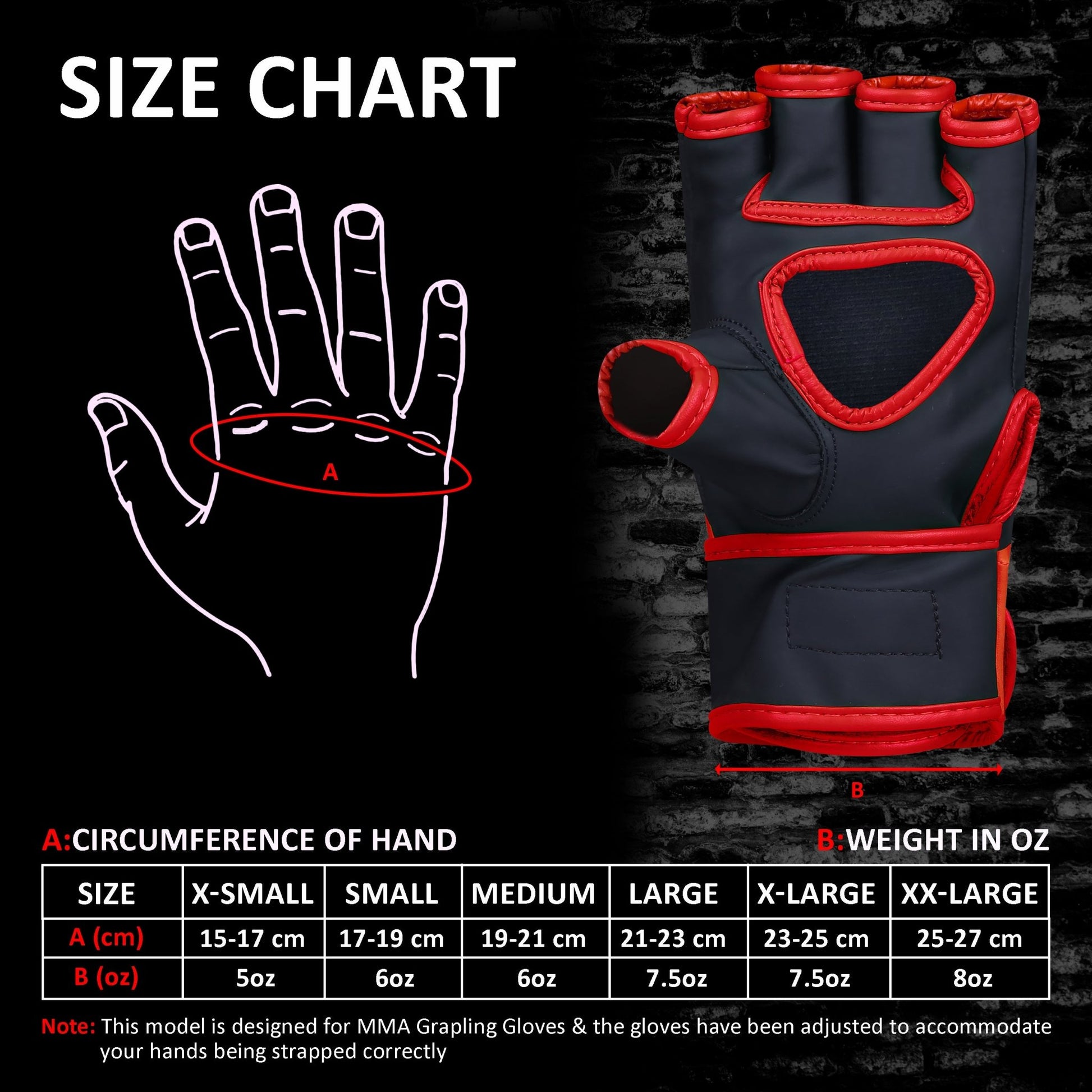 Red MMA Grappling Gloves – Training & Sparring - RightPunch Sports