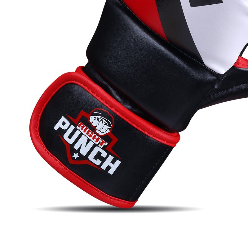 Red MMA Shooter Gloves - RightPunch Sports