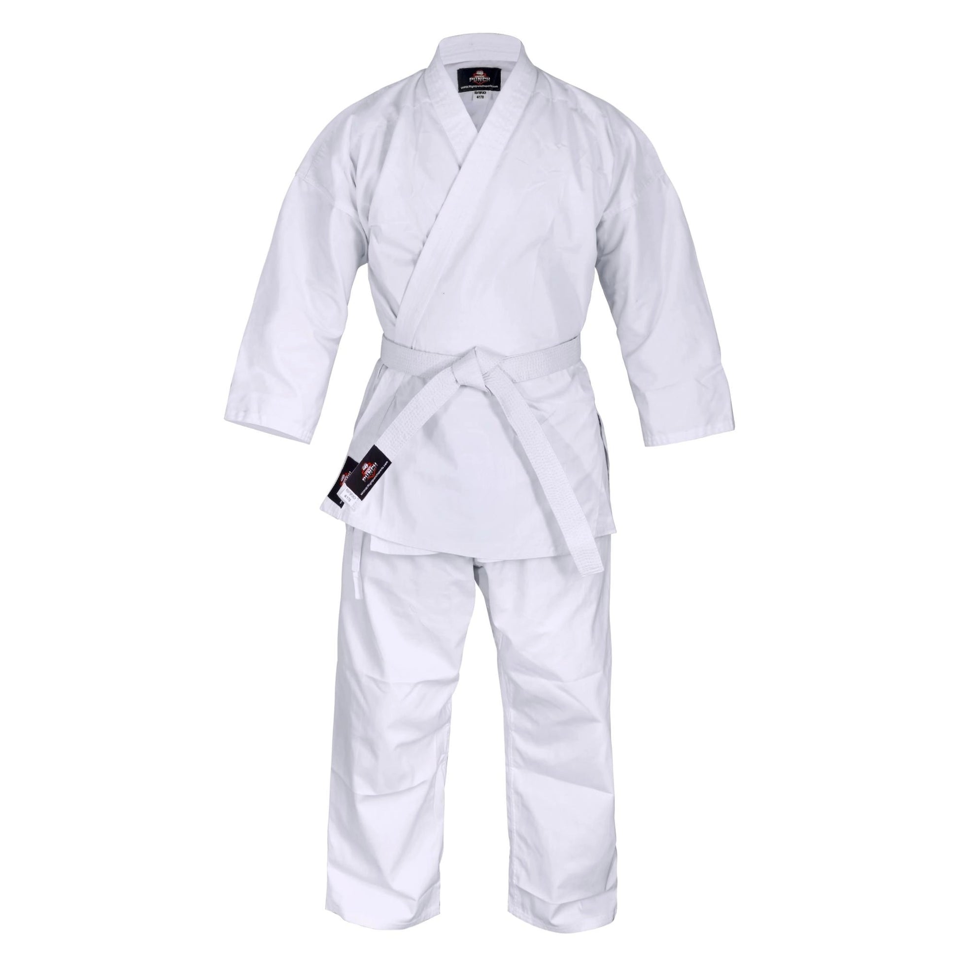 RightPunch Karate Suit White For Beginner & Professionals 8oz - RightPunch Sports