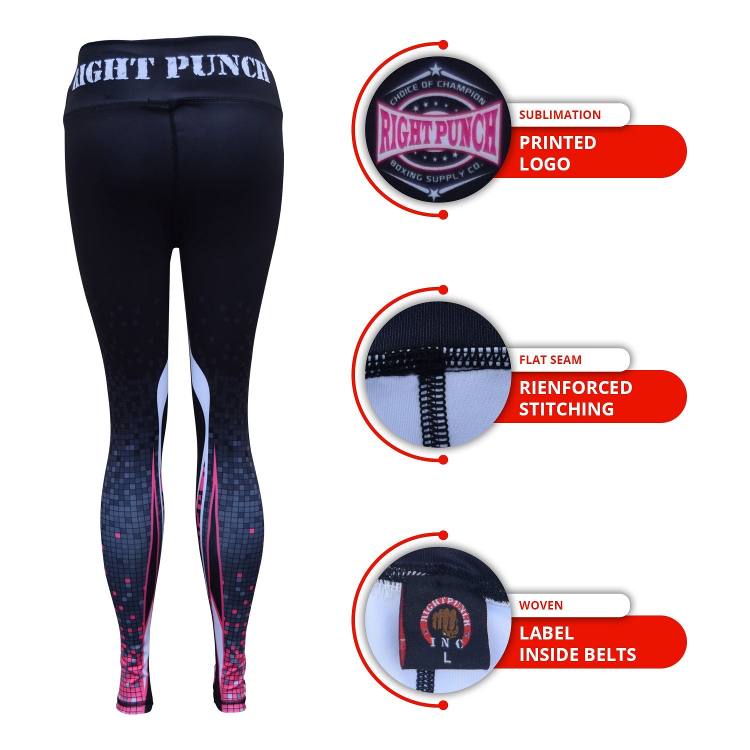 Top High Quality Women Leggings Fitness Sublimation Print - RightPunch Sports