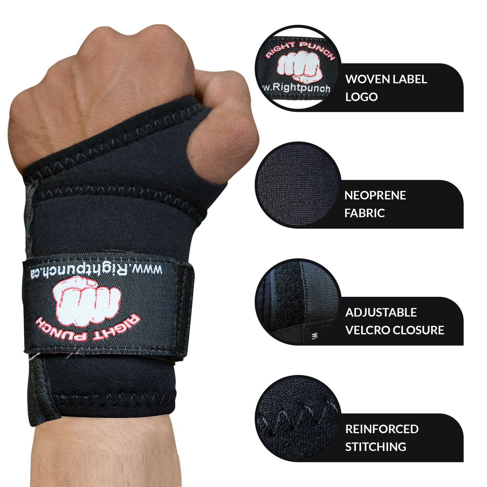 Weightlifting Hand Wraps for Powerlifting - RightPunch Sports