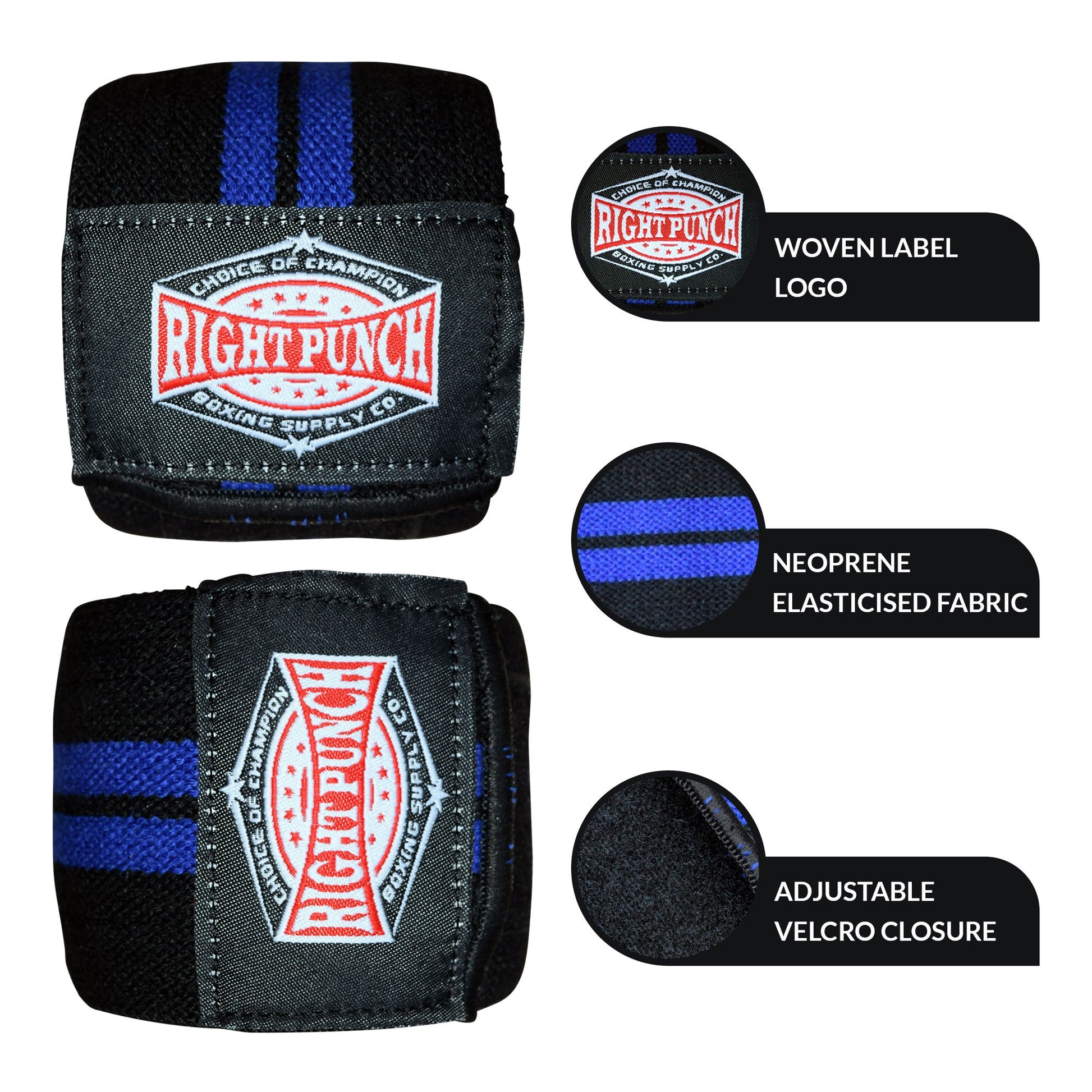 Weightlifting Knee Wraps Powerlifting - RightPunch Sports