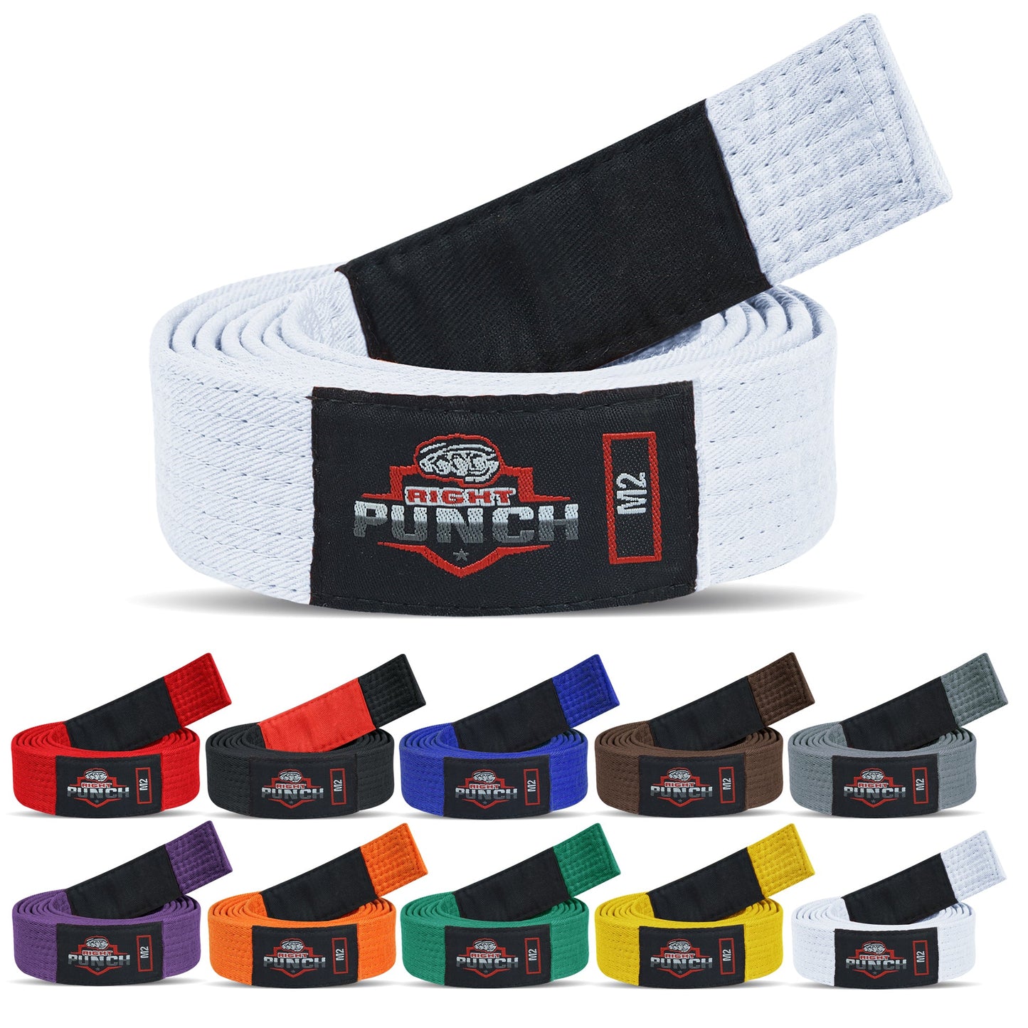 White BJJ Belts for Kids - RightPunch Sports