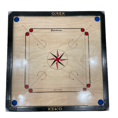 Wooden Carrom Board Set with Coins and Carrom Board Powder - RightPunch Sports