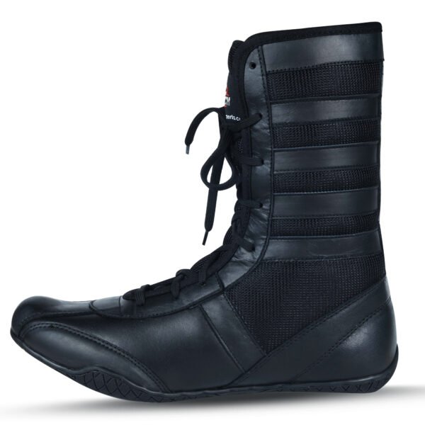 RightPunch Pro High-Top Boxing Boots - Black/Black - Image 7