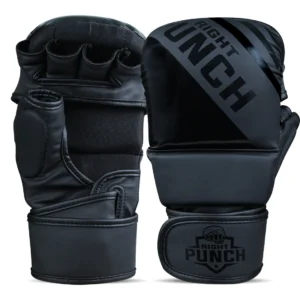 RightPunch Black MMA Shooter Gloves