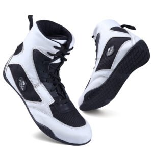 White Men's Boxing and Wrestling Boots