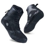 Black Men's Boxing and Wrestling Boots