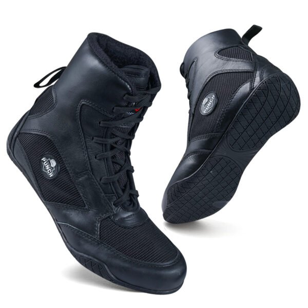 Black Men's Boxing and Wrestling Boots