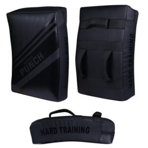 RightPunch MMA Curved Kick Shield Black