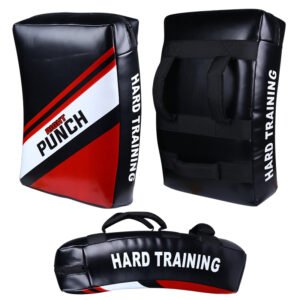 RightPunch MMA Curved Kick Shield Red