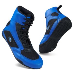 Blue Men's Boxing and Wrestling Boots