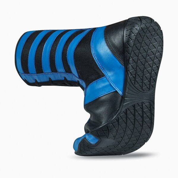 RightPunch Pro High-Top Boxing Boots - Blue/Black - Image 5