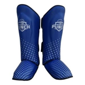 RightPunch Blue & Silver MMA Shin Guards
