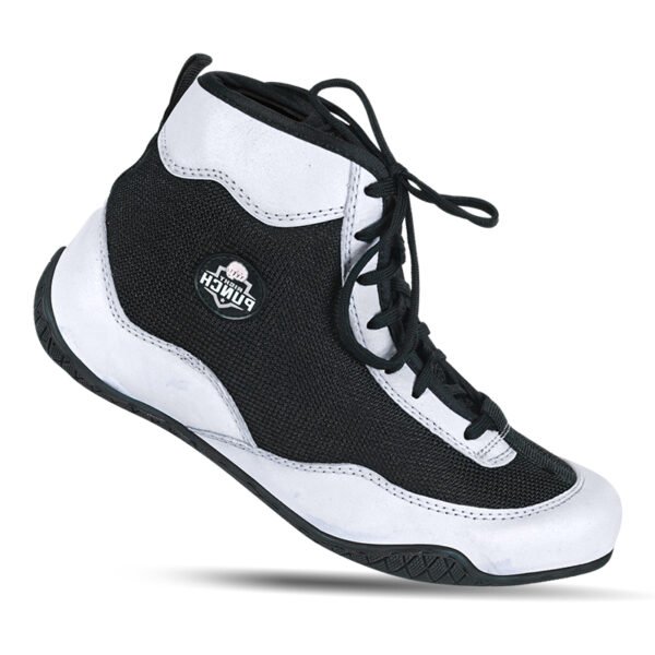 RightPunch White Breathable Leather Boxing and Wrestling Shoes - Image 4