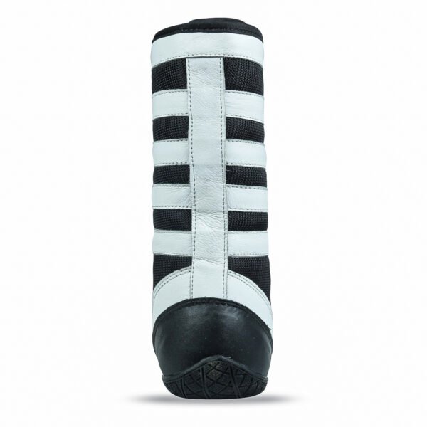RightPunch Pro High-Top Boxing Boots - White/Black - Image 7