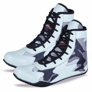 RightPunch White Camo Shoes for Boxing and Wrestling