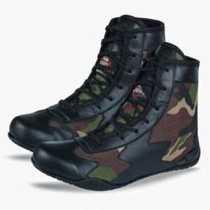 RightPunch Black Camo Shoes for Boxing and Wrestling