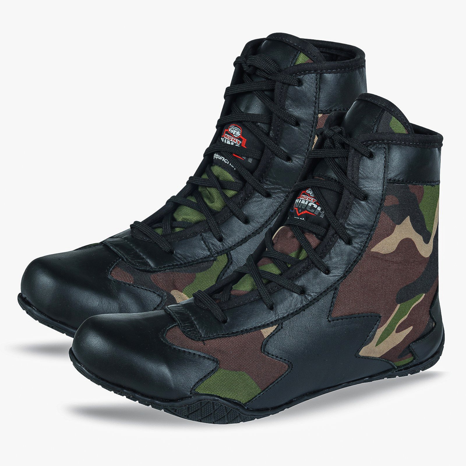 RightPunch Black Camo Shoes for Boxing and Wrestling 1 RightPunch Black Camo Shoes for Boxing and Wrestling