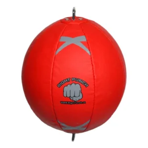 RIghtPunch Adjustable Free Standing Punch Bag Red
