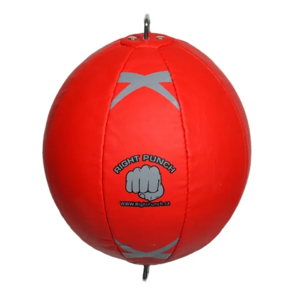 RIghtPunch Adjustable Free Standing Punch Bag Red