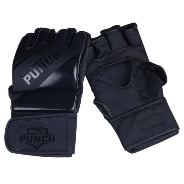 RightPunch Black MMA Grappling Gloves - Image 5