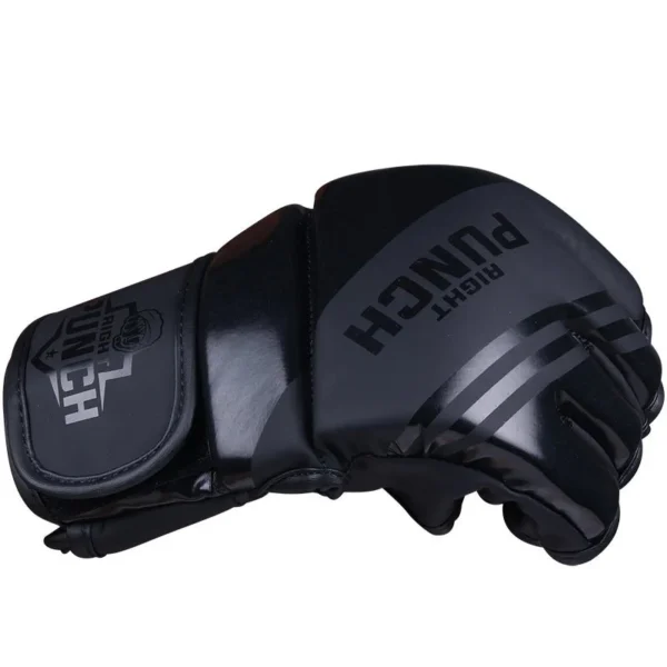 RightPunch Black MMA Grappling Gloves - Image 3
