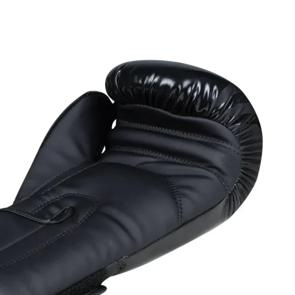 RightPunch Black Synthetic Leather Boxing Gloves - Image 5