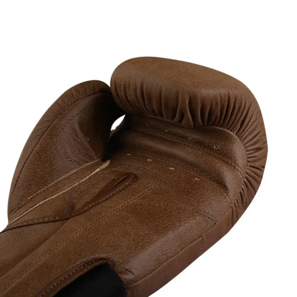 RightPunch Genuine Leather Boxing Gloves Brown - Image 2